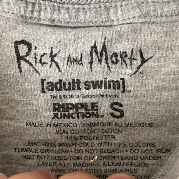 Ripple Junction Rick and Morty Men’s Small Tee Shirt - Picture 2 of 5